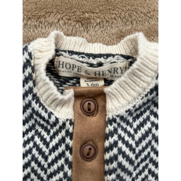 Hope &‎ Henry 100% Organic Cotton Romper Elbow Patch Size 3-6 Months - Picture 3 of 4